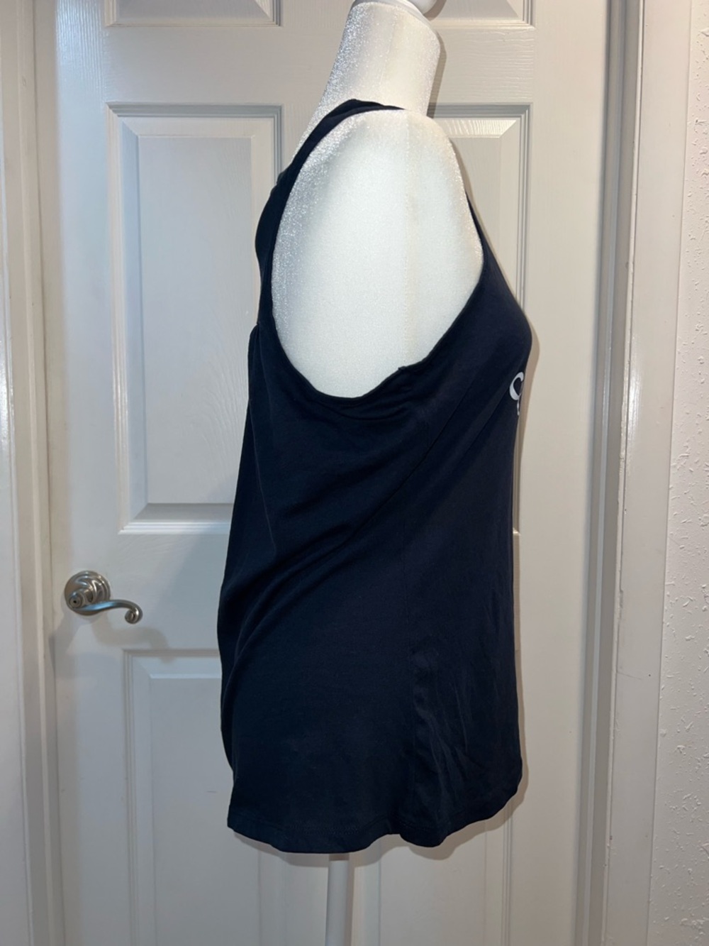 Columbus Script Navy Racerback Tank Top size Large - Picture 3 of 5